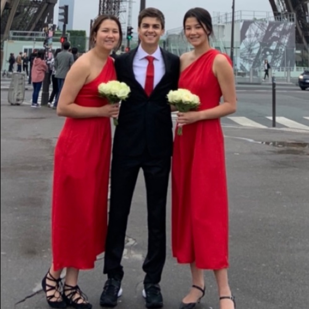 Red Formal Jumpsuit